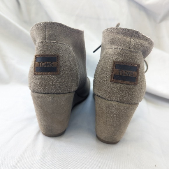 TOMS suede wedge booties - Picture 2 of 5